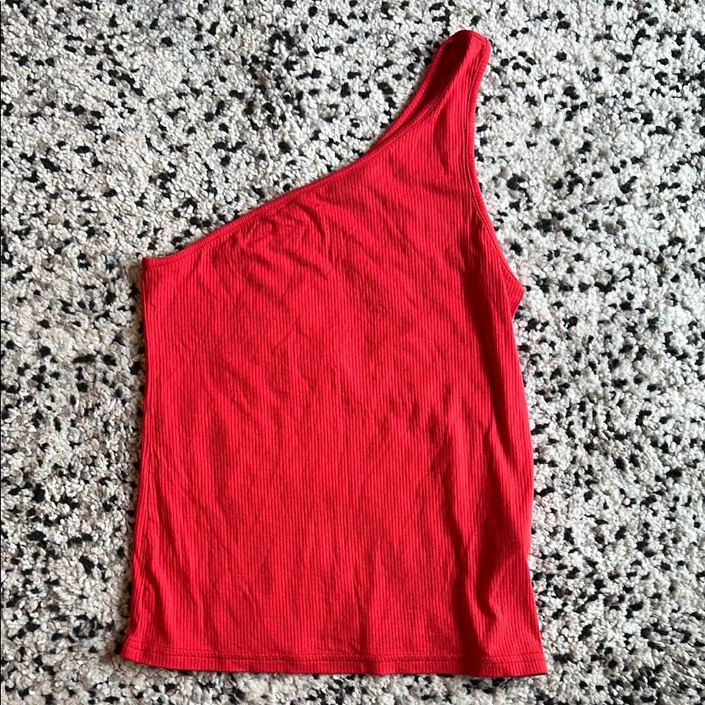 Banana Republic Red One-Shoulder Women's Top